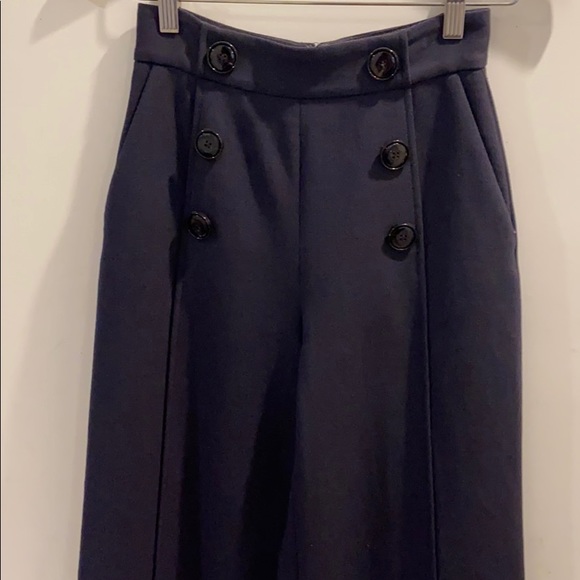 Lewit Button Detail Wide Leg Trouser - Picture 3 of 9